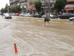 Çorum'da Sağanak Yağış