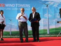 Ateş Çelik'in Rüzgar Kulesi Tesislerinin Temelini Yıldırım Attı