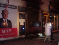 Mhp Seçim Bürosuna Molotoflu Saldırı