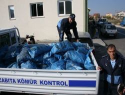 Isparta'da 2 Ton Kaçak Kömüre El Konuldu