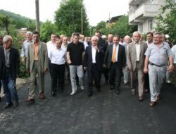 Giresun'da Köy Yollarında Asfalt Çalışması Törenle Başladı