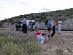 Dinar'da Yol Yapımı Esnasında İnsan Kemikleri Bulundu