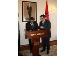 Etiyopya'nın Ankara Büyükelçisi Wirtu, Konya Valisi Doğan'ı Ziyaret Etti