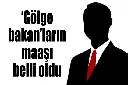 'Gölge bakan'ların maaşı belli oldu