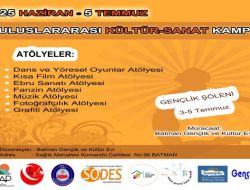 Uluslararası Kültür-sanat Kampı Batman’da Başladı