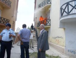 Evde Çıkan Yangın Korkuttu