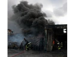 Kütahya'da Yağ İşletmesinde Yangın