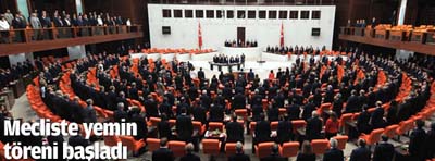 TBMM'de Yemin Töreni