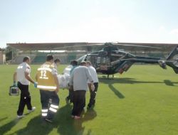 Kalp Krizi Geçiren Hasta Hava Ambulansıyla Kayseri'ye Götürüldü