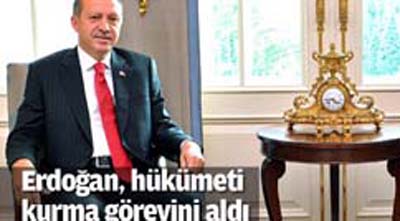 Erdoğan, hükümeti kurma görevini aldı!