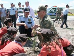 Polis, Aziziye’de Hatıra Ormanı Oluşturdu